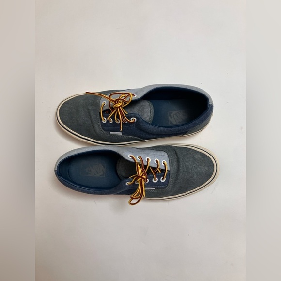 VANS men’s three tone denim classic low top sneakers - Picture 2 of 6